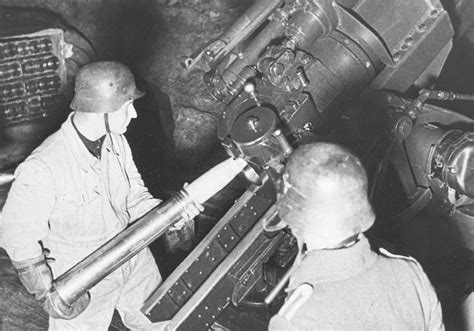 88mm Flak Crew In Action At Night In 1940 R88mm