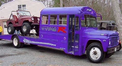 Schoolbus Converted To A Camperjeep Hauler Pirate4x4com 4x4 And