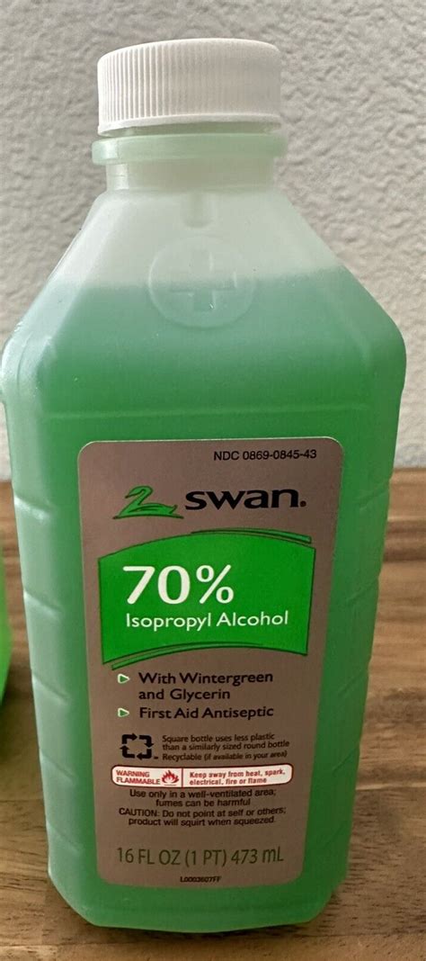 Swan Isopropyl Alcohol Wintergreen Antiseptic Pack Fl Oz