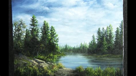 Oil Painting Forest Lake Paint With Kevin Hill Youtube