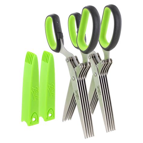 Ball Herb Scissors With 5 Blades And Cover Cool Kitchen Gadgets