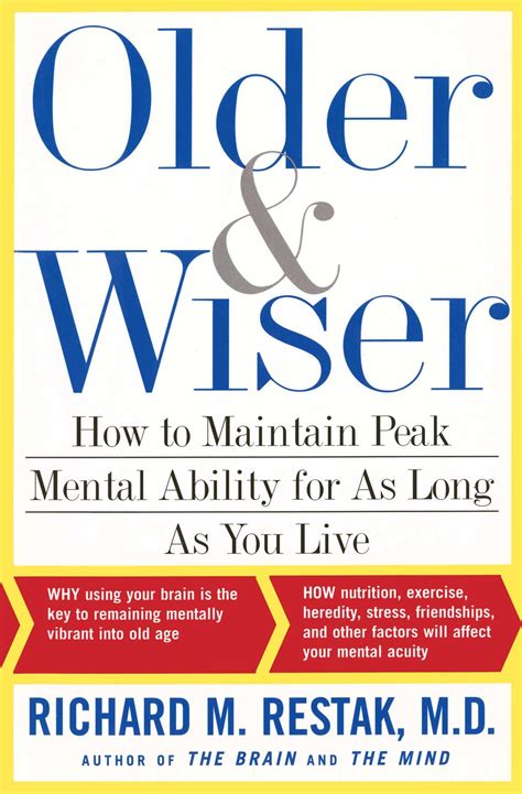 Older And Wiser Book By Richard Restak Official Publisher Page Simon And Schuster