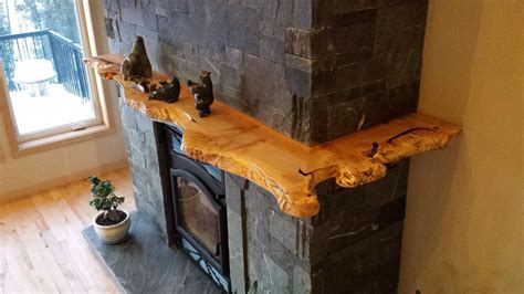 Wrap Around Mantel Wood Mantels Live Edge Wood Furniture Wood Fireplace