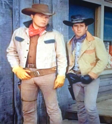 John Smith And Robert Fuller Posing Pards In Laramie