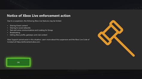 Notice Of Xbox Live Enforcement Actiondue To A Suspension You Can Get