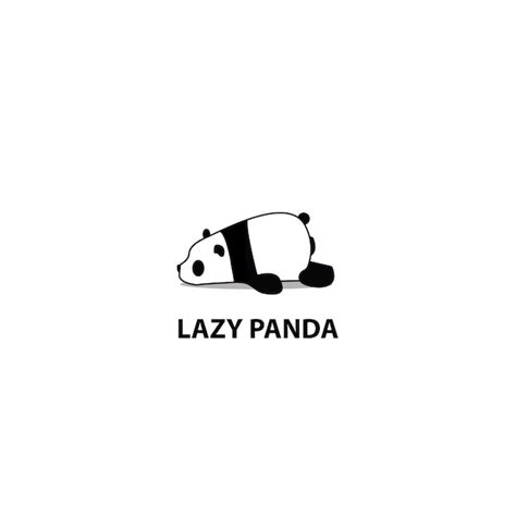 Premium Vector Lazy Panda Sleeping Icon