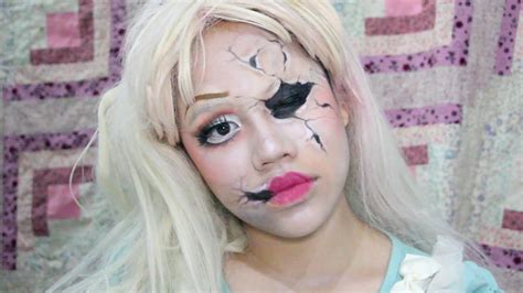 Cracked Porcelain Doll Makeup Look Youtube
