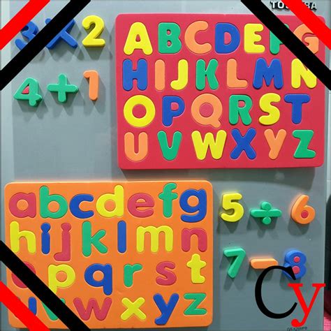 There are 26 letters in the alphabet: Magnetic Letters Alphabet / Numbers Soft Foam Fridge Magnets (Uppercase ...