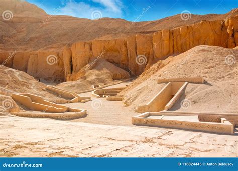 Valley Of Kings The Tombs Of The Pharaohs Tutankhamun Luxor Stock