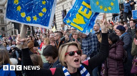 Brexit March Million Joined Brexit Protest Organisers Say Bbc News