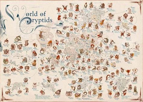 Exquisite Maps Reveal A Worldwide Mythical Creatures List Nexus Newsfeed