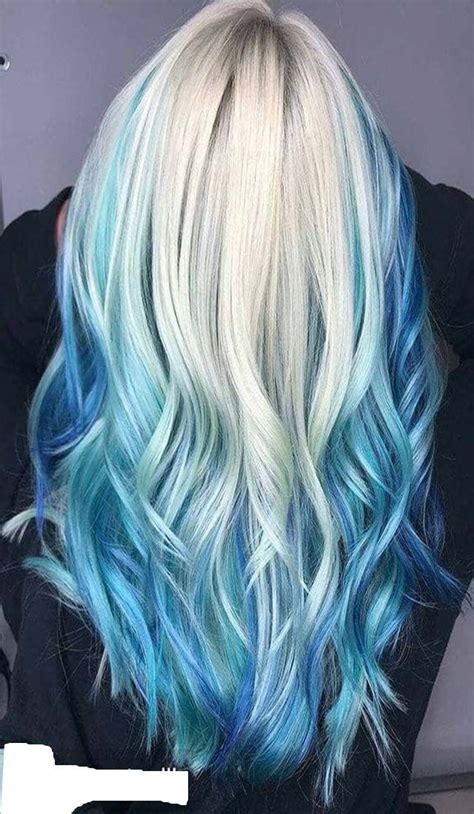 ️white and blue hairstyles free download