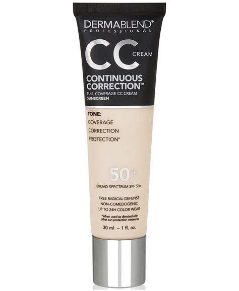 Dermablend Continuous Correction Cc Cream Spf 50 Macys