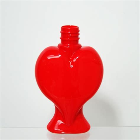 Wholesale 100ml Heart Shaped Plastic Bottles Custom Redpinkwhite