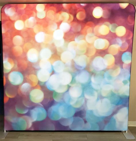 Backdrop Neon Bokeh 8 X 8 Frame With Stretch Frame Destination Events