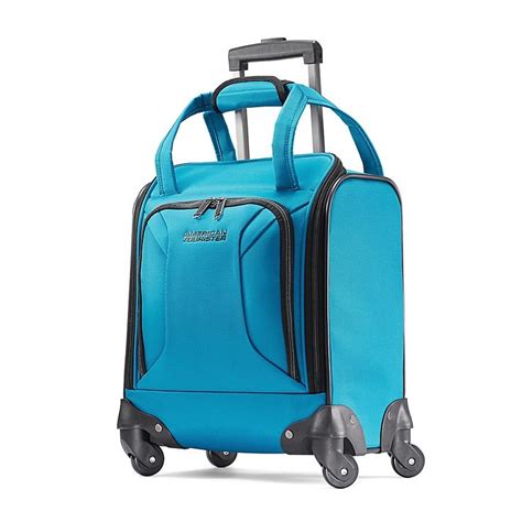 American tourister's range of softside suitcases gives you the lightweight luggage you need when heading to your next destination, allowing for easy handling and manoeuvrability. American Tourister Zoom 16" Spinner Underseat Luggage In ...