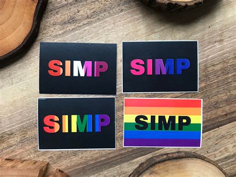 Customizable Pride Simp Stickers Etsy