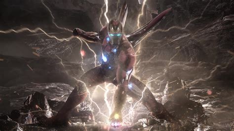 Iron Man Avengers Infinity War Neon Minimalism 4k Live Wallpaper