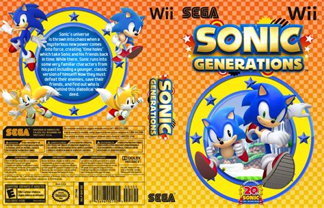 Sonic Generations Nintendo Wii Game Covers Sonic Generations Dvd