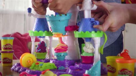 Hasbro Play Doh Ice Cream Castle Diy Make Your Treats Youtube