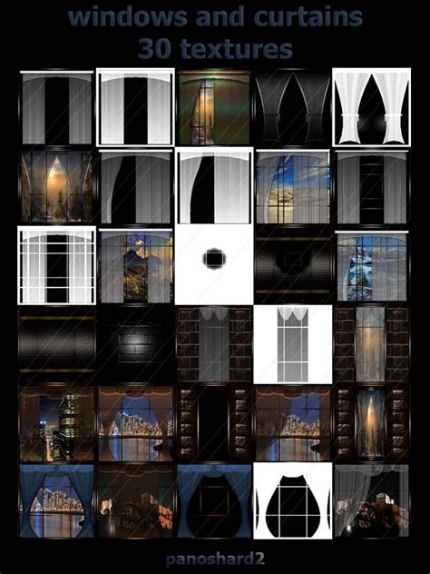 Windows And Curtains 30 Textures For Imvu Panoshard2 Manufacture And