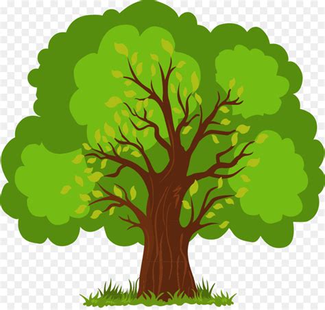 Euclidean Vector Tree Vector Hand Painted Lush Tree Png