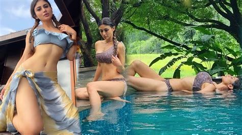 Bollywood Actress Mouni Roy Shows Her Stunning Body In Swimsuit Mouni