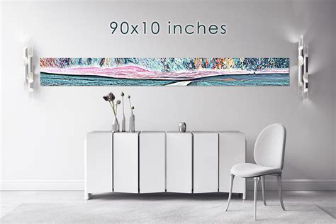 SALE 30% Canvas Print Abstract Extra Lond Panoramic Wall Art, Ready for