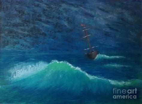 Storm At Sea Painting By Martin Bond Fine Art America