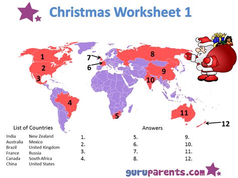 This christmas themed number worksheet is in pdf format and downloadable. Christmas Worksheets | guruparents
