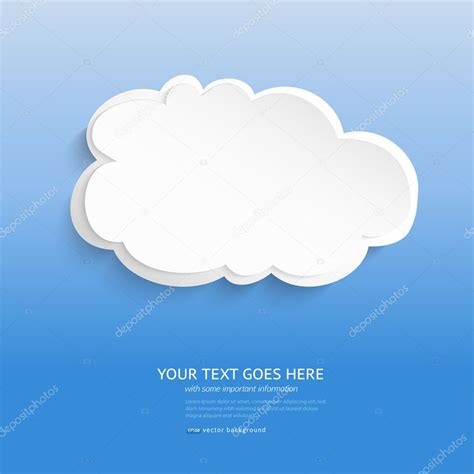 3d Paper Clouds Vector 3d Paper Cloud — Stock Vector © Codesyn 35708719