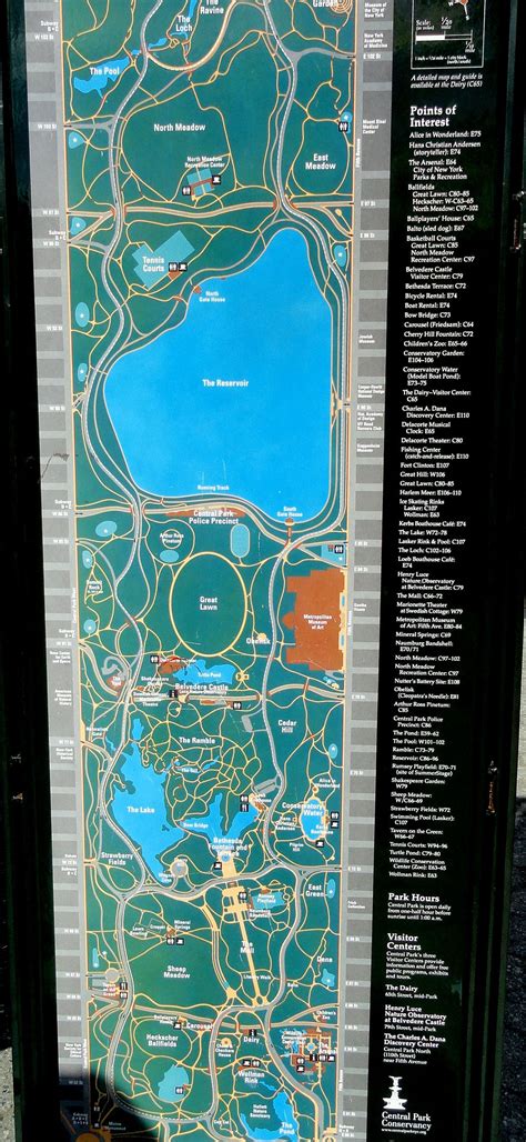 Map Of Central Park New York Travel Trip Central Park