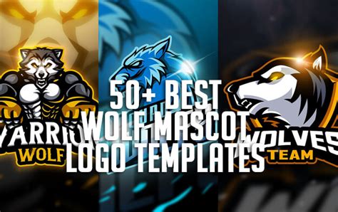 50 Best Wolf Mascot Logo Templates For Esports Team And Clan
