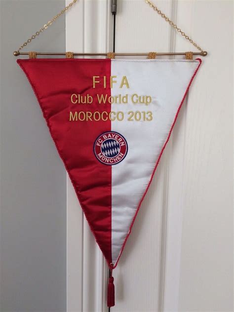 Embroidered Football Pennant Bayern World Cup 2013 Fanion Wimpel