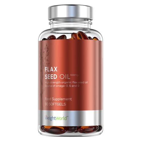 Hørfrø Olie Softgels Omega Fedtsyrer Tilskud WeightWorld