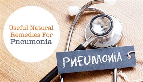 Useful Natural Remedies For Pneumonia Watsons Ph