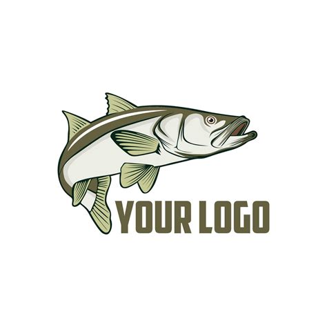 Vector Logo Snook Fish 25428519 Vector Art At Vecteezy