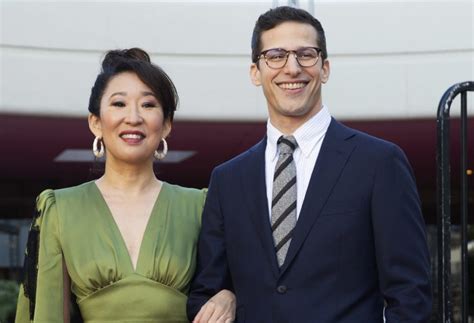 Sandra Oh Andy Samberg Will Offer Moment Of Joy At Less