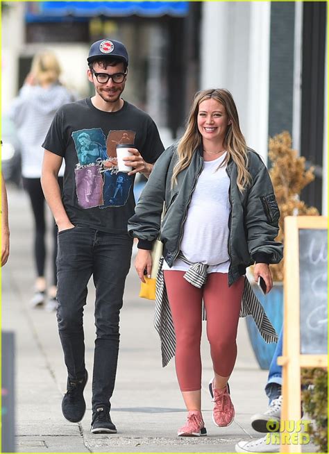 Pregnant Hilary Duff Boyfriend Matthew Koma Head Out Together After Lunch Photo