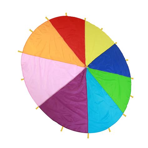 Feoflen Rainbow Parachutekids Play Multi Color Rainbow Parachute