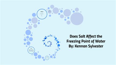 Does Salt Affect The Freezing Point Of Water By Kennan Sylvester On Prezi