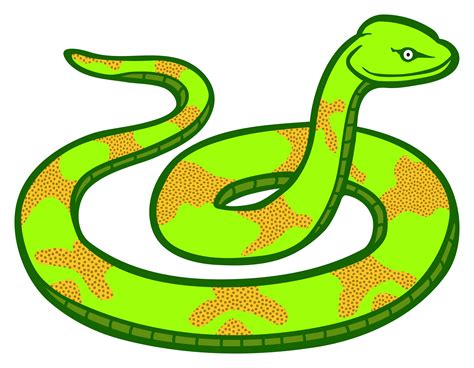 Green Snake Vector Clipart Image Free Stock Photo Public Domain