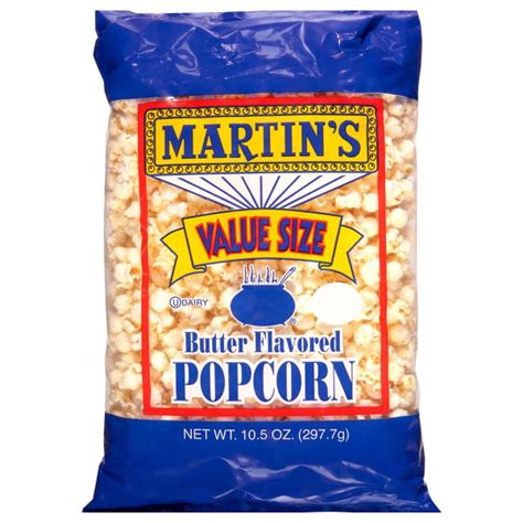Martins Butter Flavored Popcorn Value Size 105 Oz
