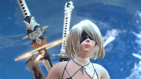 New Monster Hunter World Nier Automata Dlc Mod Allows You To Play As 2b