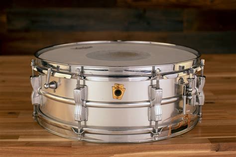 Ludwig 14 X 5 1965 Acrolite Aluminium Snare Drum 8 Lug Pre Loved