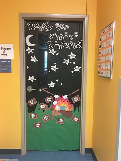 Camping Themed Classroom Door Very Easy And The Kids Loved It