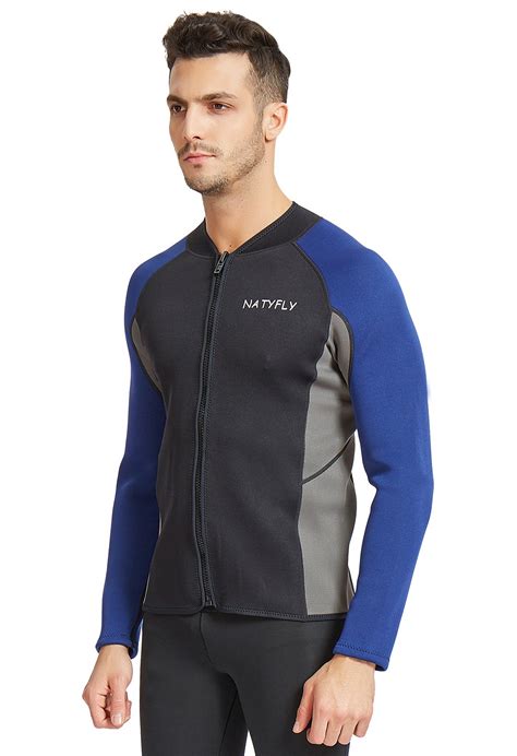 Outyfun Mens Wetsuit Jacket2mm Neoprene Wetsuits Top For Men Long