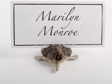 Turtle Place Card Holder Objet Luxe Place Card Holders Wedding