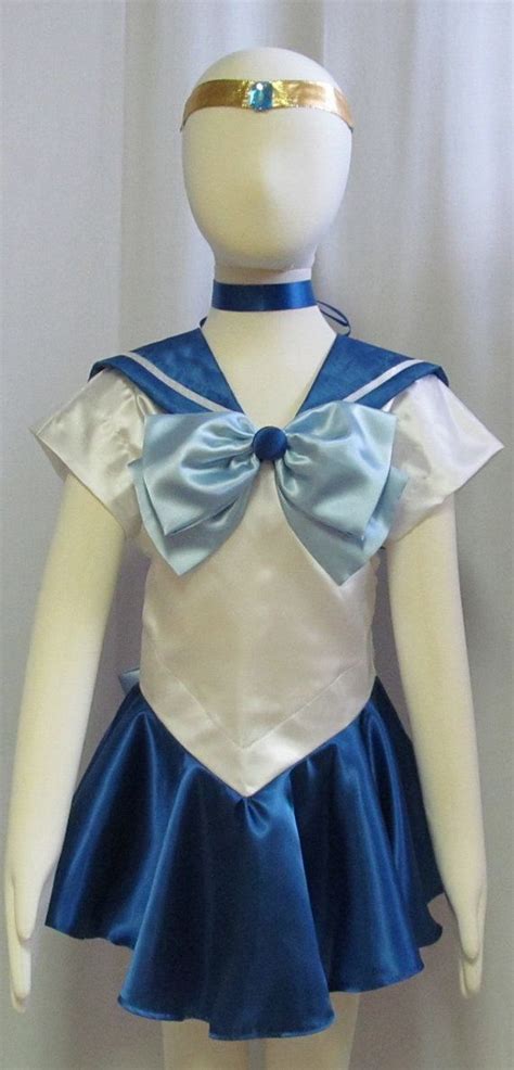 Childs Sailor Mercury Costume Cosplay Costume Size Girls 18 Mo 2 3 4 5