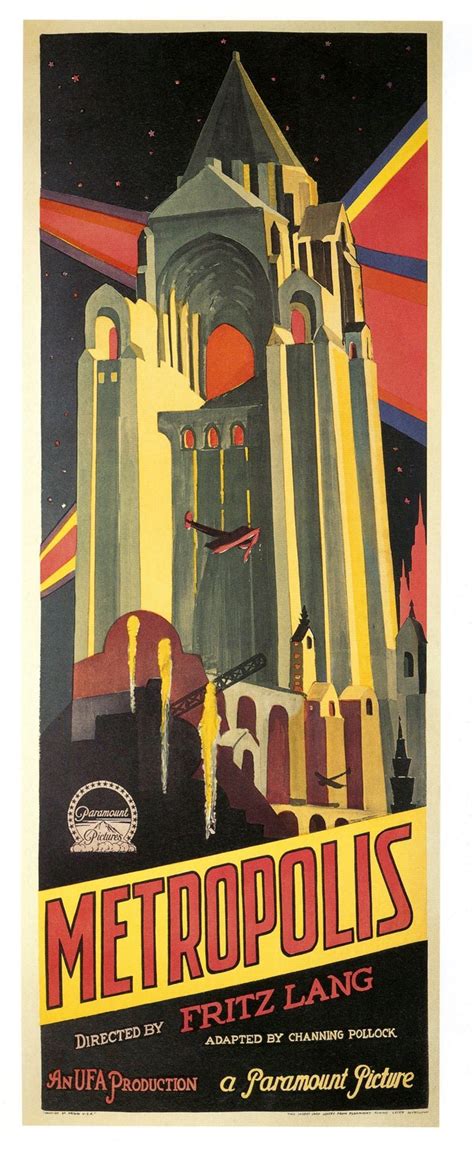 Poster For Metropolis Metropolis Poster Art Deco Posters Deco Poster